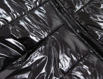 KURTKA ZIMOWA DAMSKA Z ASYMETRYCZNYM DOŁEM CZARNA (633ART)