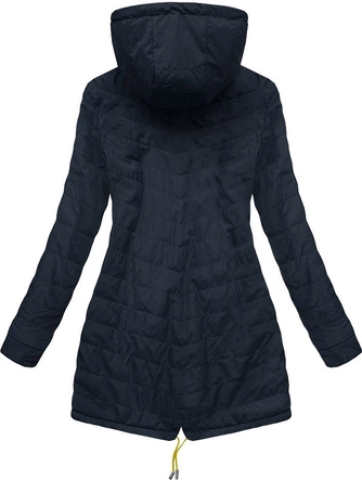 DWUSTRONNA PARKA Z KAPTUREM ŻÓŁTO-GRANATOWA (W306)