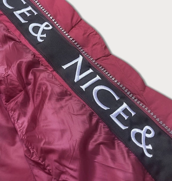 Przejściowa kurtka damska puchowa czerwona (2M-001)