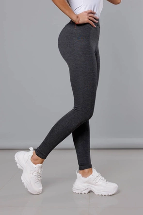 Sportowe legginsy ciemny szary (YW001)