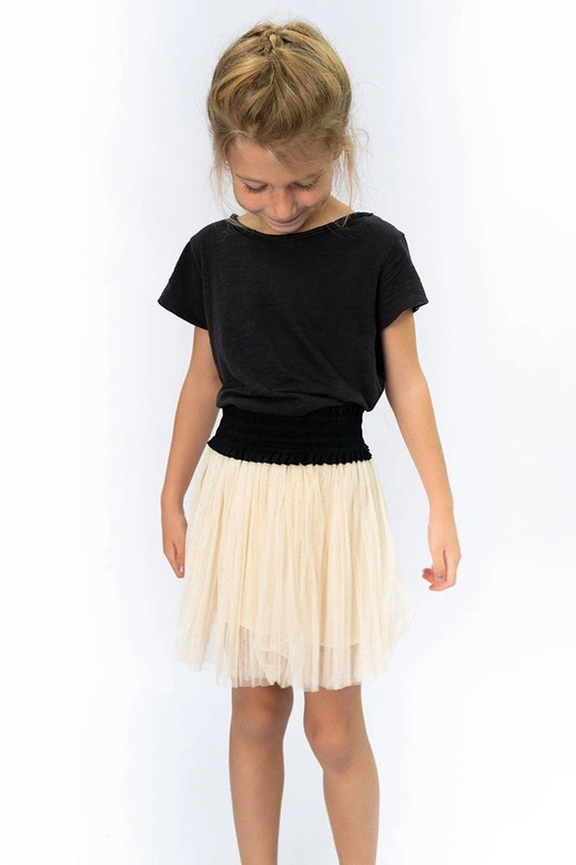 PLISOWANA SPÓDNICA MINI ECRU (311ART)