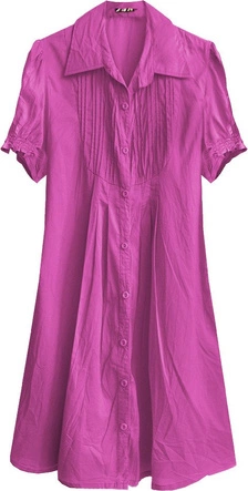 DŁUŻSZA GNIECIONA KOSZULA AMARANTOWA (1042)