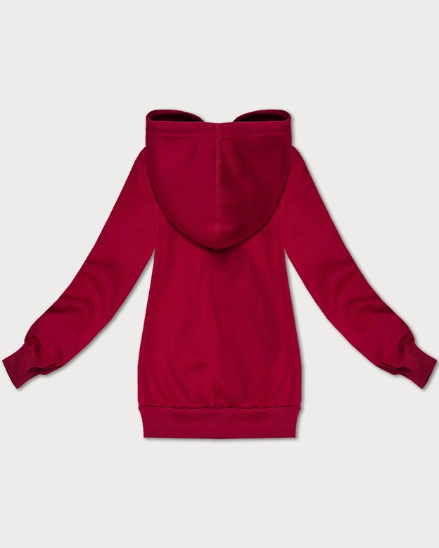 Luźna bluza kangurka z kapturem S'West czerwona (B-11#)