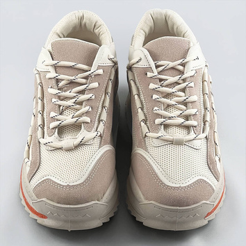 Damskie buty sportowe beżowe (s1115)