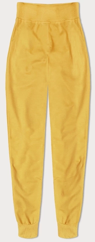 Cienkie spodnie dresowe żółte (CK03-117)