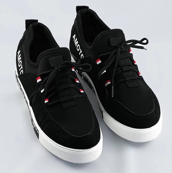 Wsuwane tenisówki damskie czarne (c1039)