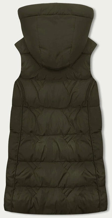 Bezrękawnik damski z kapturem s'west khaki (b8176-11)