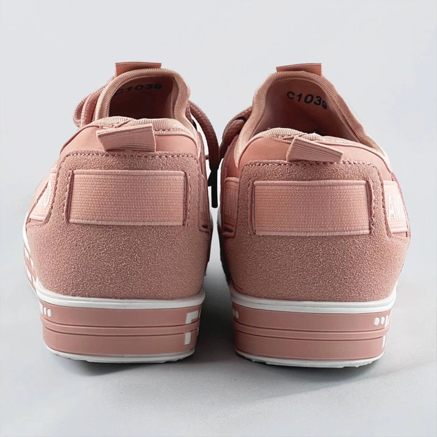 Wsuwane tenisówki damskie różowe (c1039)