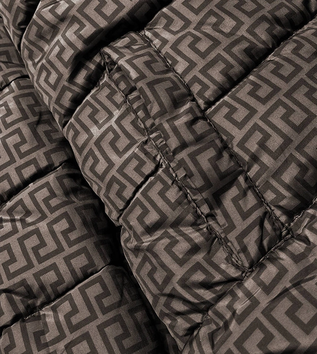 Dwustronna kurtka damska granatowo-brązowa (w555)