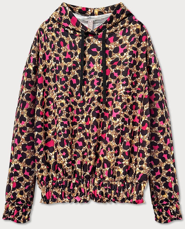 BLUZA DAMSKA ZE ŚCIĄGACZAMI PANTERKA (655ART)
