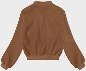 Wełniana kurtka bomber karmel (15687)