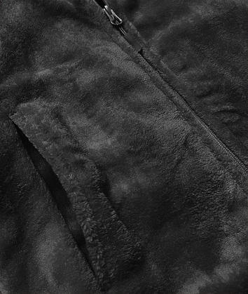 Damska  polarowa bluza ze stójką czarna (hh001-1)