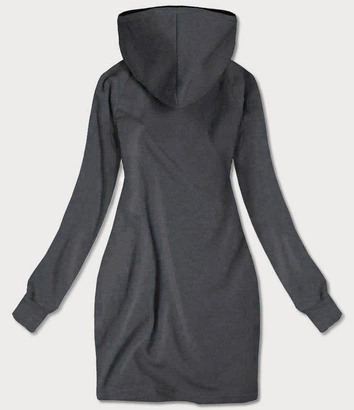 Tunika dresowa z kapturem grafitowa (xamg696ax )