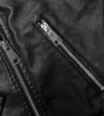 Klasyczna ramoneska damska czarna (11Z8060)