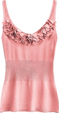 SWETERKOWA BLUZKA NA RAMIĄCZKACH RÓŻOWA (1513)