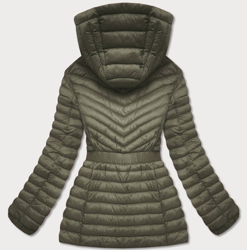 Taliowana kurtka damska khaki (gt-212)