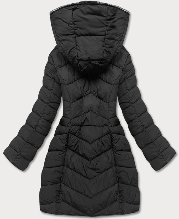 Przejściowa kurtka damska puchowa czarna (2M-001)