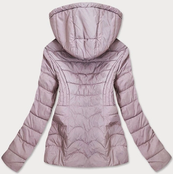 CIENKA PIKOWANA KURTKA DAMSKA RÓŻOWA (68-1939)