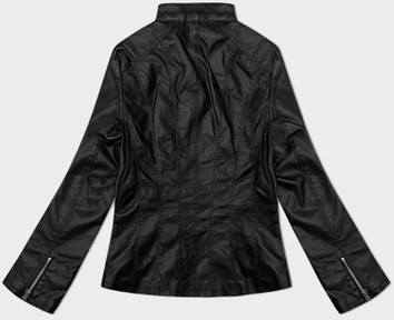 Klasyczna kurtka z eko-skóry plus size J Style czarna (11Z8133)