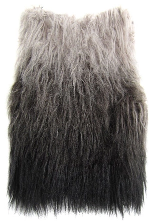 KRÓTKA FUTRZANA KAMIZELKA SZARO-CZARNA (1925)