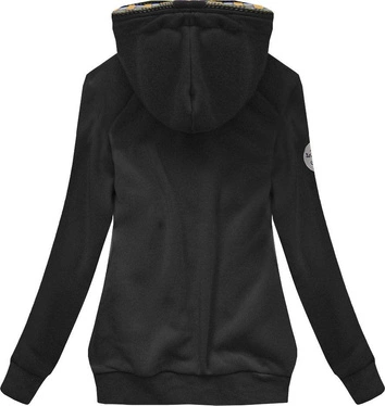 BLUZA Z KAPTUREM CZARNA (525A)
