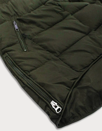 PIKOWANA KURTKA Z KAPTUREM KHAKI (859)