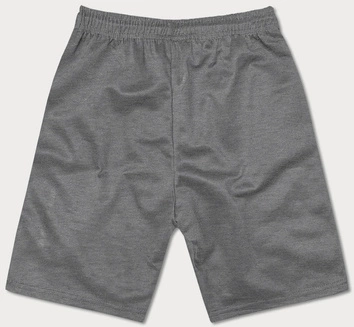 Spodenki męskie z kontrastowymi wstawkami szare (8K925-5)