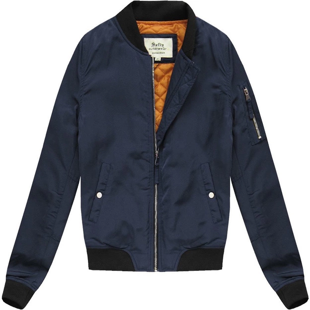 KRÓTKA KURTKA BOMBER GRANATOWA (S65115)