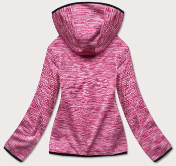 BLUZA DAMSKA NA POLARZE RÓŻOWA MELANŻ (HD111-25)