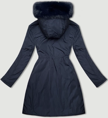 Przejściowa dwustronna kurtka damska J Style granatowo-czerwona (16M9159-215)