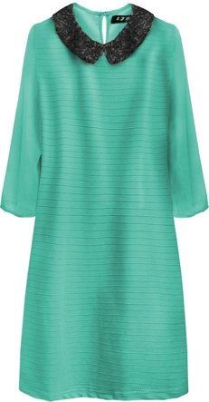 SUKIENKA Z KOŁNIERZYKIEM MORSKA (6107)