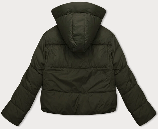 Krótka zimowa kurtka damska puchowa J Style army (16M9188-136)