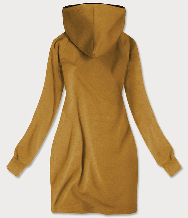 TUNIKA DRESOWA Z KAPTUREM MUSZTARDOWA (XAMG696AX )