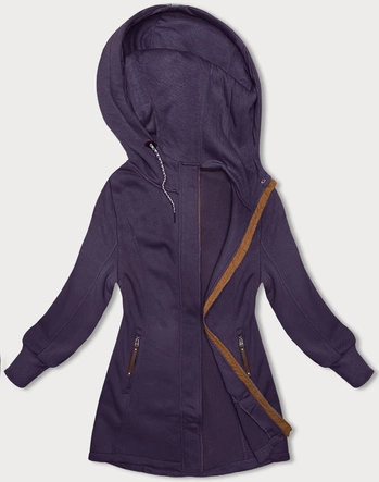 Taliowana bluza damska fioletowa (AMG-675A)