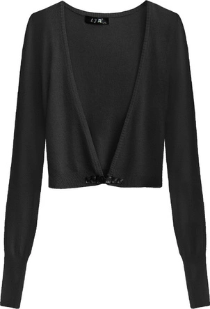 KRÓTKI ZDOBIONY SWETEREK CZARNY (1550)