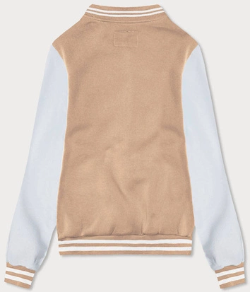 Damska bluza typu college beżowa (AMG-57)