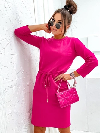 Sukienka z bawełny fuksja (700)