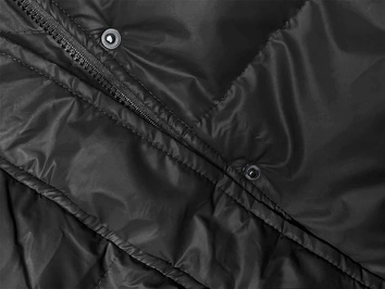 Luźna damska kurtka zimowa czarna (5M3185-392)