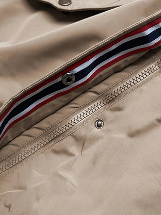 Zimowa parka damska na futerku beżowa (can-579big)