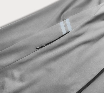 Damska bluza ze stójką szara (20319)