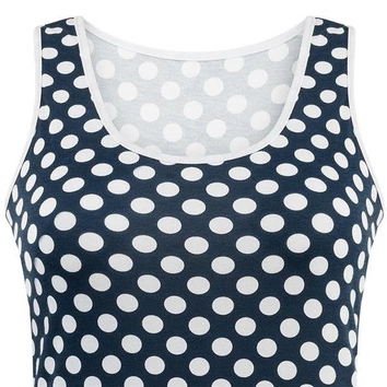 SUKIENKA W GROCHY GRANATOWA (1573)