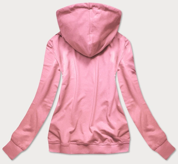 Damska bluza sportowa z kapturem brudny róż (n4596)