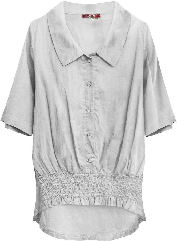 ASYMETRYCZNA KOSZULA SZARA (1164)