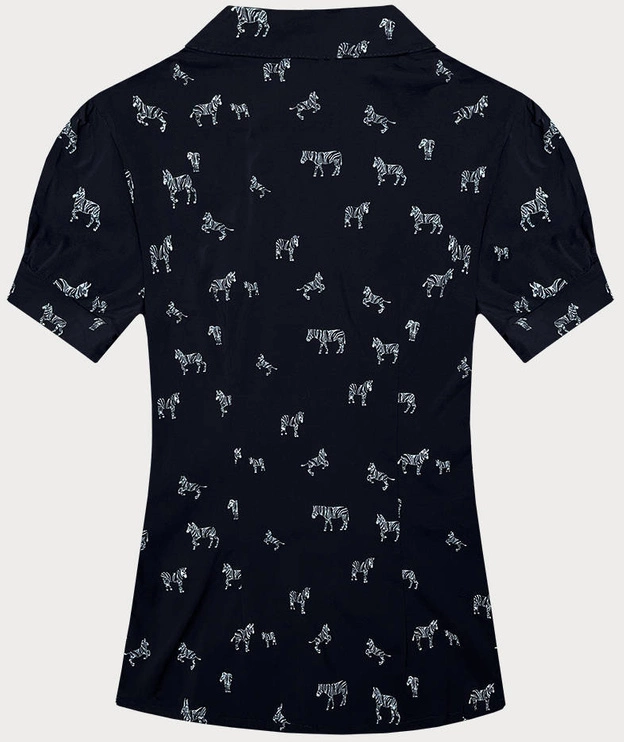 Bluzka z kołnierzykiem zebry granatowa (AWY2011D)