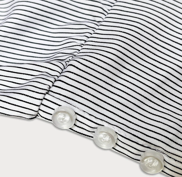 Bluzka z kołnierzykiem biała (SST2030D)