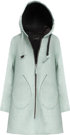 NEOPRENOWY PŁASZCZ MIĘTOWY (015LJ)