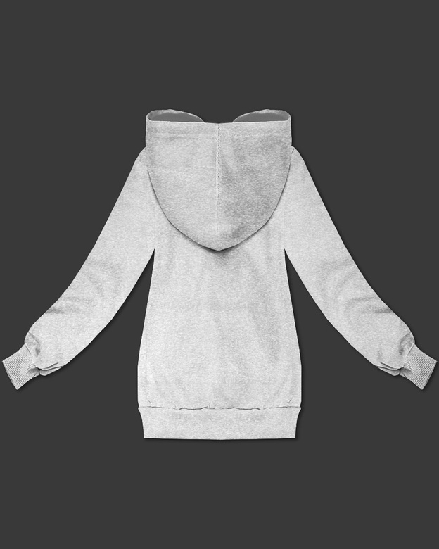 Rozpinana bluza damska z kapturem S'West szara (B-12#)