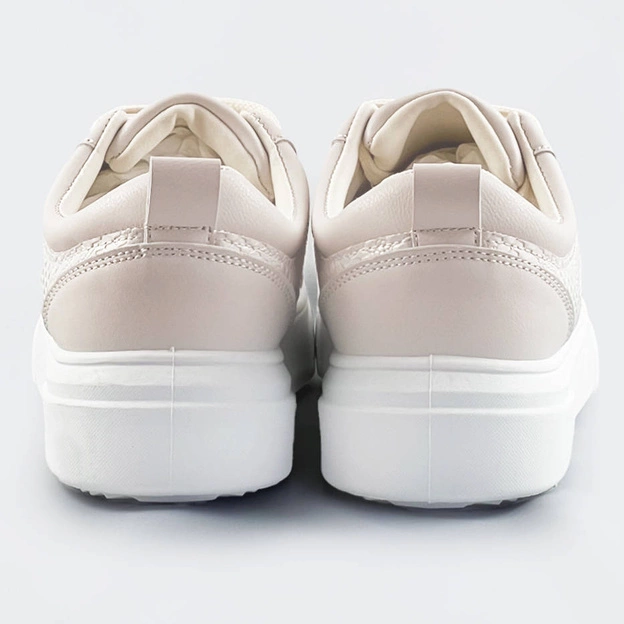 BUTY SPORTOWE DAMSKIE BEŻOWE (S221)