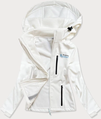 SPORTOWA KURTKA DAMSKA TYPU SOFTSHELL BIAŁA (HH028)