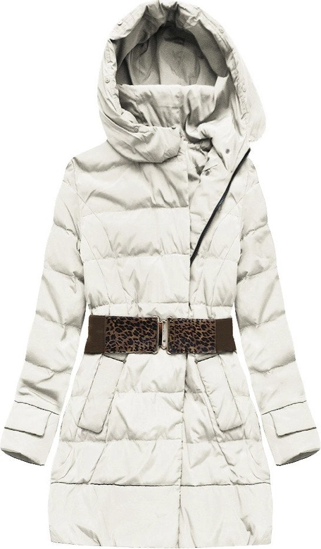 KURTKA Z KAPTUREM I PASKIEM BIAŁA (1976)